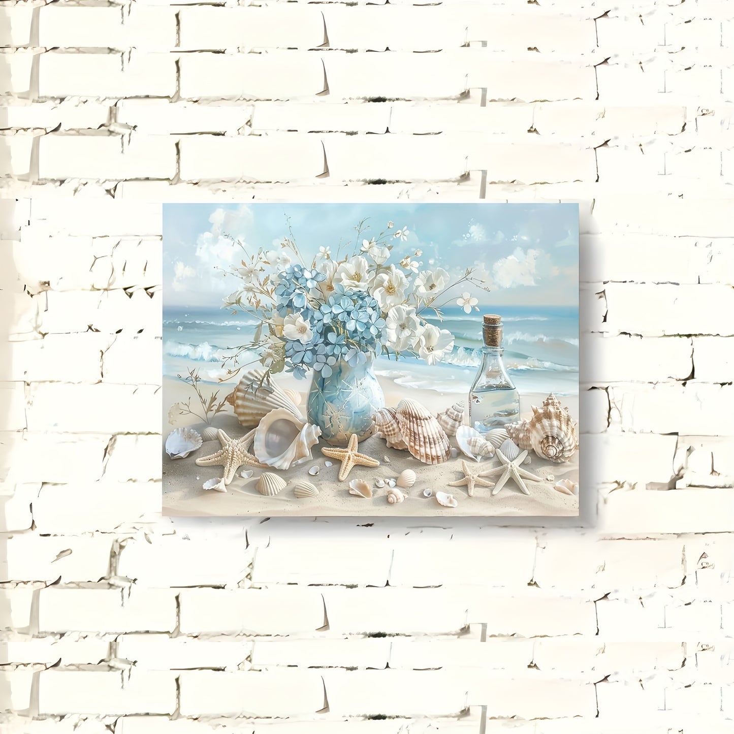 Framed Wooden Canvas Painting