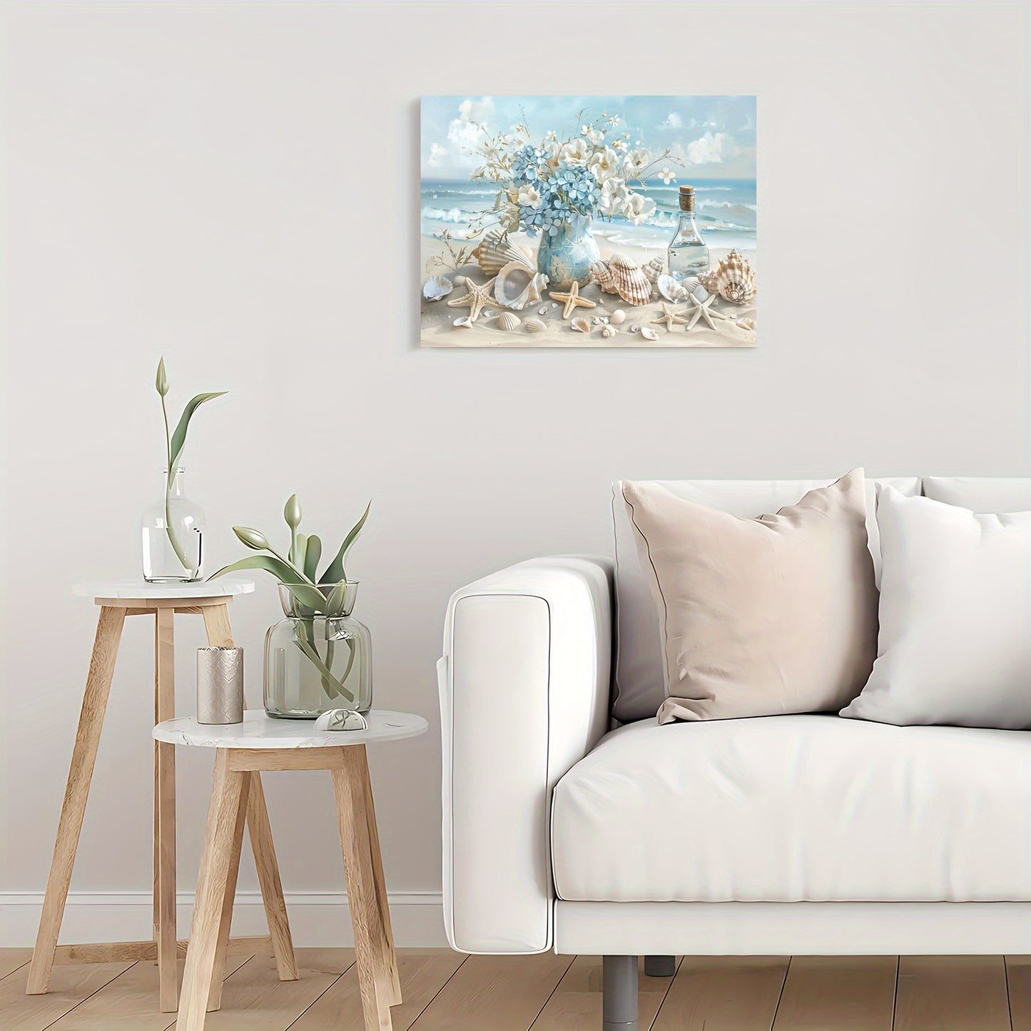 Framed Wooden Canvas Painting