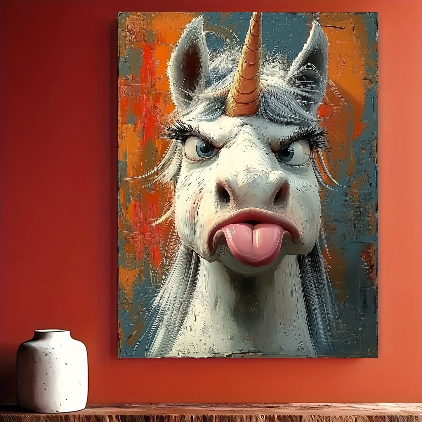 Whimsical Unicorn Canvas Art Print