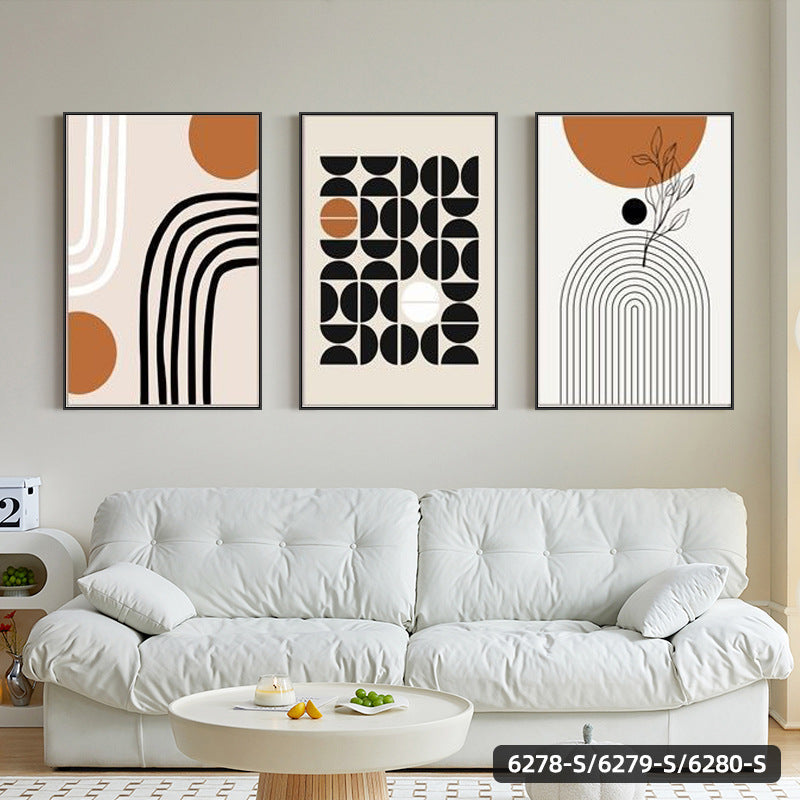 Modern Minimalist Morandi Abstract Wall Three-piece Painting