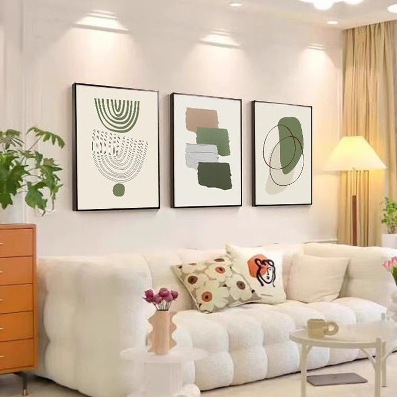 Modern Minimalist Morandi Abstract Wall Three-piece Painting