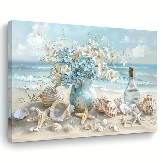 Framed Wooden Canvas Painting