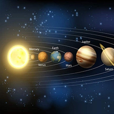 Solar System Planet Wall Spray Painting
