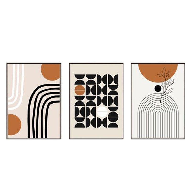 Modern Minimalist Morandi Abstract Wall Three-piece Painting