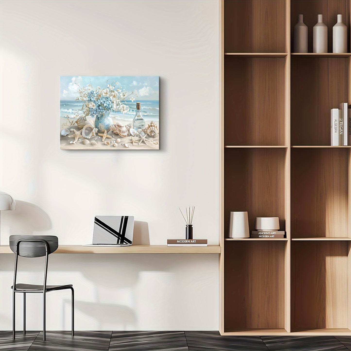 Framed Wooden Canvas Painting