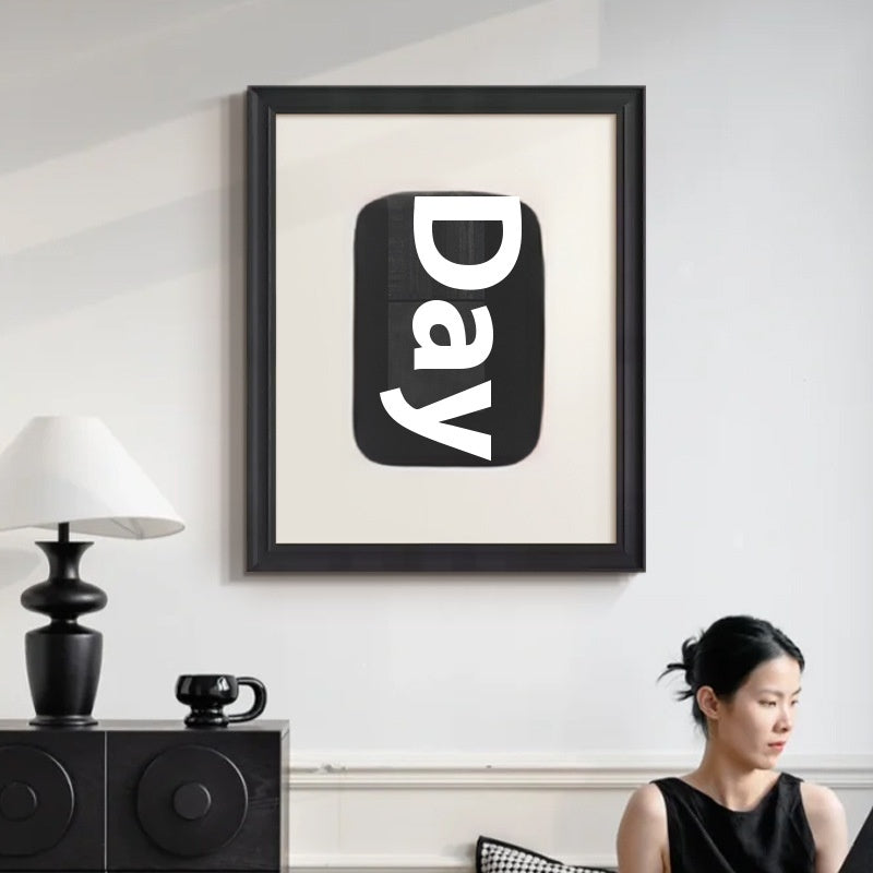 Black And White Lines High-end Abstract Painting