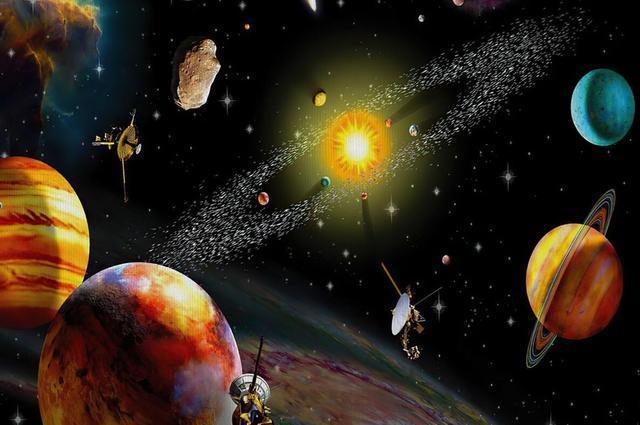 Solar System Planet Wall Spray Painting