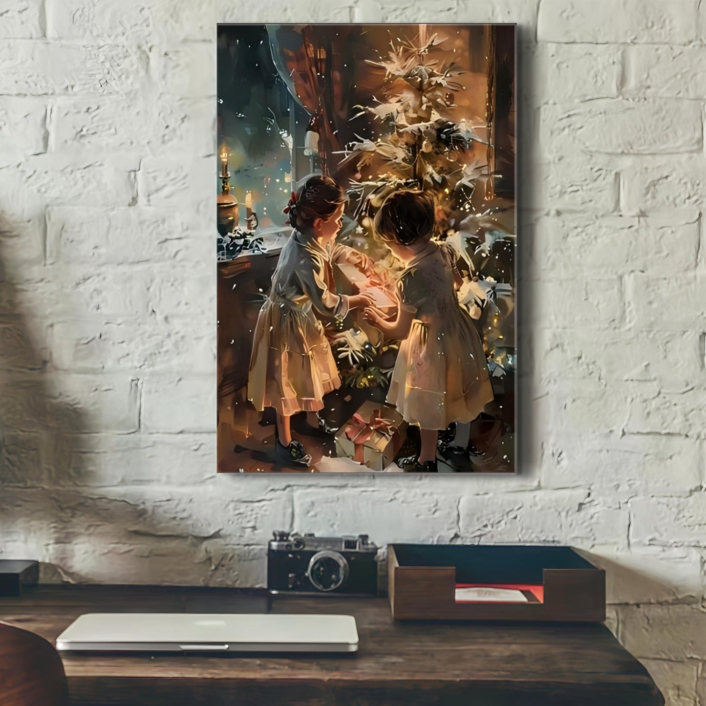 Wrapped Canvas Painting